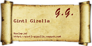 Gintl Gizella névjegykártya
